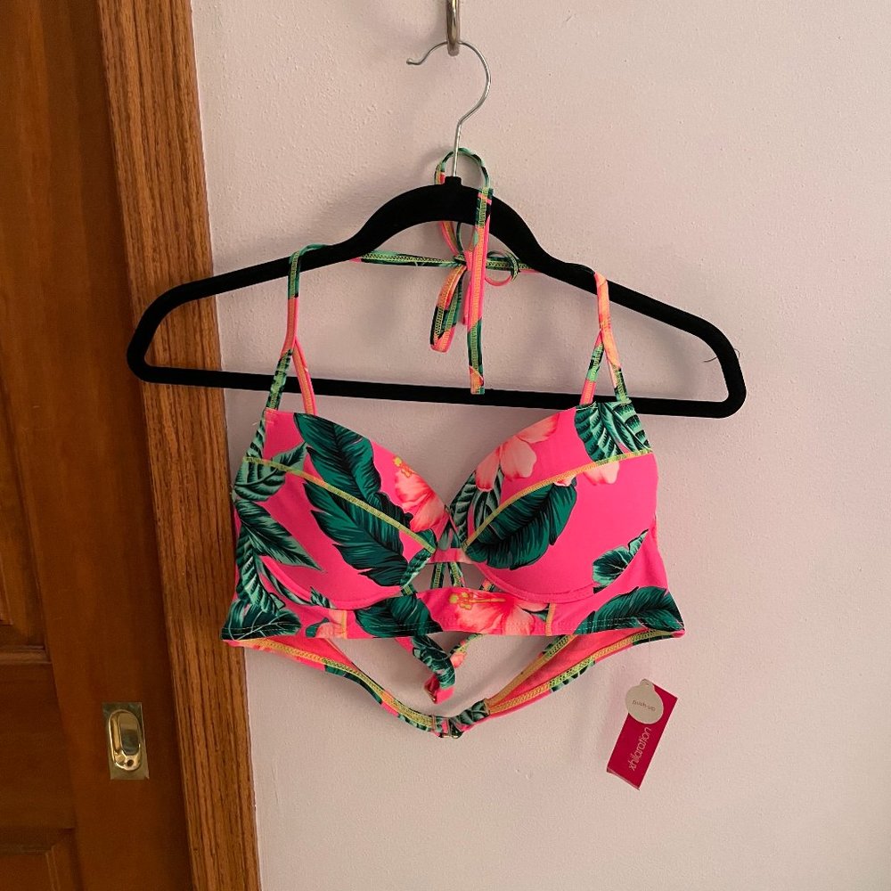 Pink Xhiliration Push up bikini top